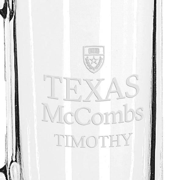 Texas McCombs 25 oz Beer Mug Shot #3