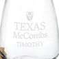 Texas McCombs Stemless Wine Glasses Shot #3