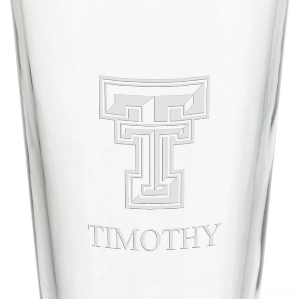 Texas Tech 16 oz Pint Glass Shot #3