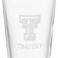 Texas Tech 16 oz Pint Glass Shot #3