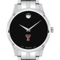 Texas Tech Men's Movado Collection Stainless Steel Watch with Black Dial Shot #1