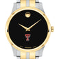 Texas Tech Men's Movado Collection Two-Tone Watch with Black Dial Shot #1