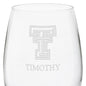 Texas Tech Red Wine Glasses Shot #3