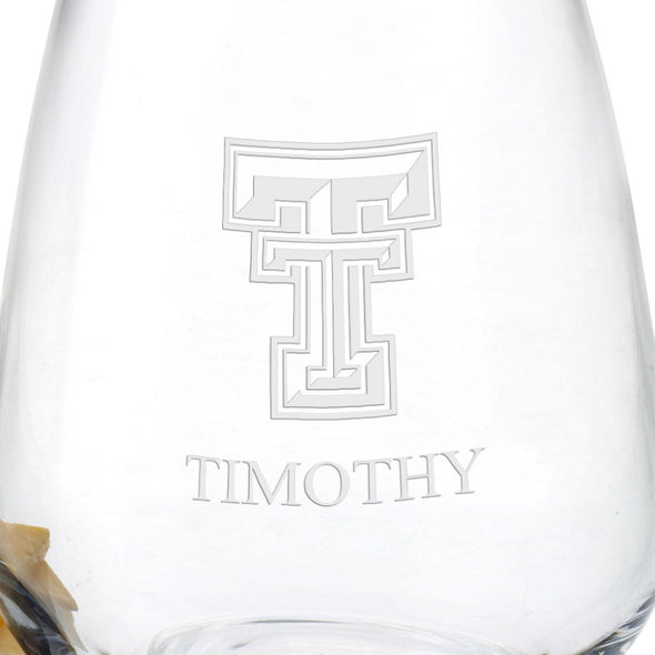 Texas Tech Stemless Wine Glasses Shot #3