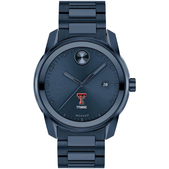 Texas Tech University Health Sciences Center School of Medicine Men&#39;s Movado BOLD Blue Ion with Date Window Shot #2