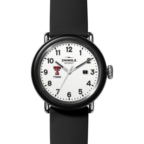 Texas Tech University Health Sciences Center School of Medicine Shinola Watch, The Detrola 43 mm White Dial at M.LaHart &amp; Co. Shot #2