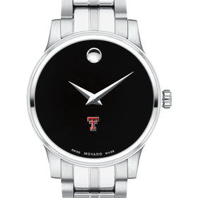 Texas Tech Women&#39;s Movado Stainless Steel Watch with Black Dial Shot #1