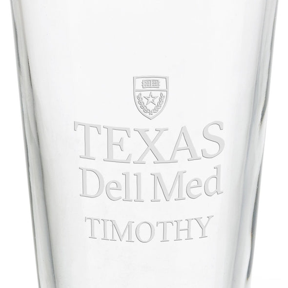 The University of Texas at Austin Dell Medical School 16 oz Pint Glass - Set of 4 Shot #3