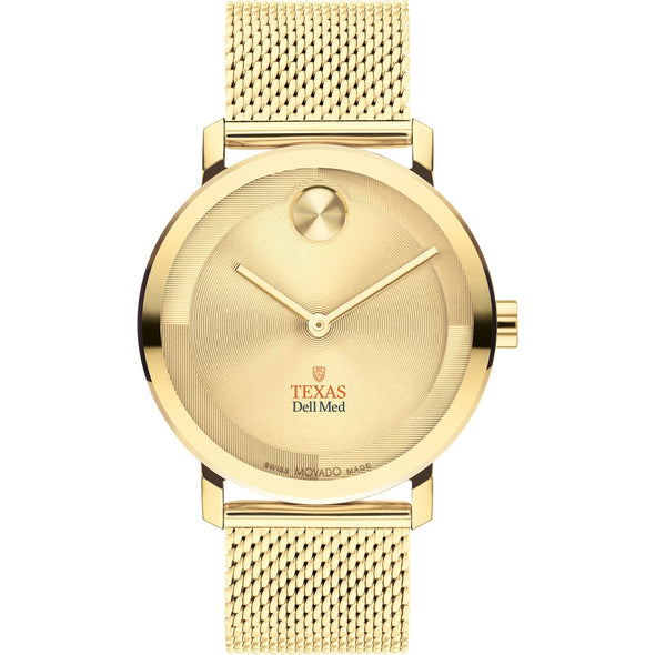 The University of Texas at Austin Dell Medical School Men&#39;s Movado BOLD Gold with Mesh Bracelet Shot #2