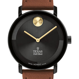 The University of Texas at Austin Dell Medical School Men&#39;s Movado BOLD with Cognac Leather Strap Shot #1