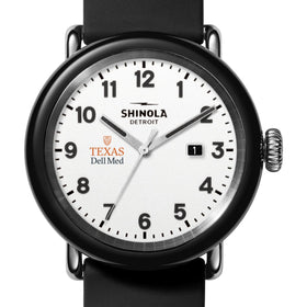 The University of Texas at Austin Dell Medical School Shinola Watch, The Detrola 43 mm White Dial at M.LaHart &amp; Co. Shot #1