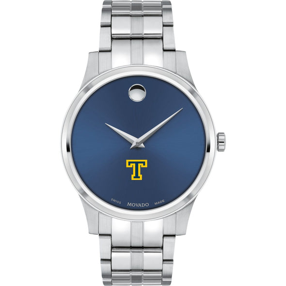 Trinity Men&#39;s Movado Collection Stainless Steel Watch with Blue Dial Shot #2