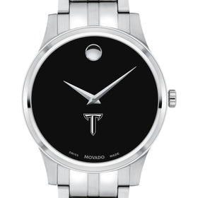 Troy Men&#39;s Movado Collection Stainless Steel Watch with Black Dial Shot #1