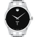 Troy Men's Movado Collection Stainless Steel Watch with Black Dial