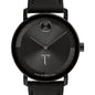 Troy University Men's Movado BOLD with Black Leather Strap Shot #1