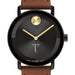 Troy University Men's Movado BOLD with Cognac Leather Strap