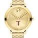 Troy University Women's Movado Bold Gold with Mesh Bracelet