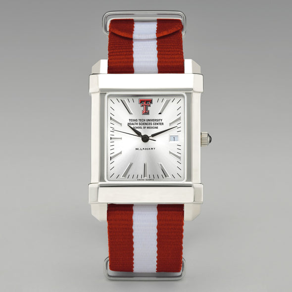 TTUHSC SOM Collegiate Watch with RAF Nylon Strap for Men Shot #2