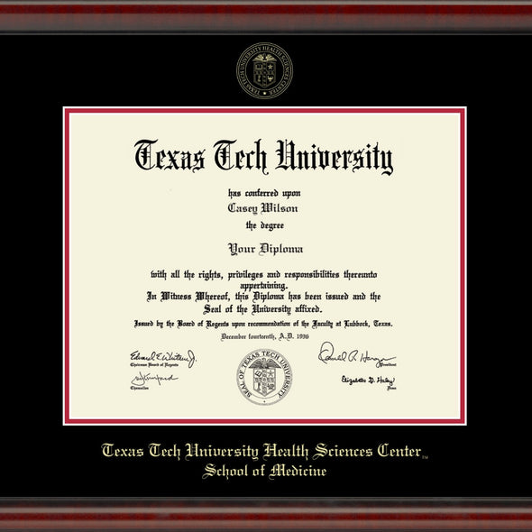 TTUHSC SOM Diploma Frame, the Fidelitas Shot #2