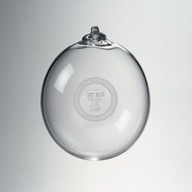 TTUHSC SOM Glass Ornament by Simon Pearce Shot #1