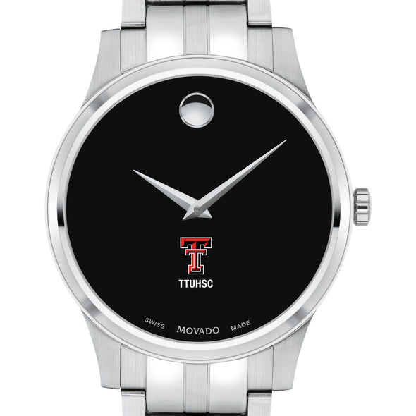 TTUHSC SOM Men&#39;s Movado Collection Stainless Steel Watch with Black Dial Shot #1