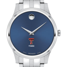 TTUHSC SOM Men&#39;s Movado Collection Stainless Steel Watch with Blue Dial Shot #1