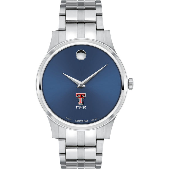 TTUHSC SOM Men&#39;s Movado Collection Stainless Steel Watch with Blue Dial Shot #2