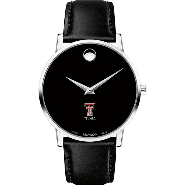 TTUHSC SOM Men&#39;s Movado Museum with Leather Strap Shot #2