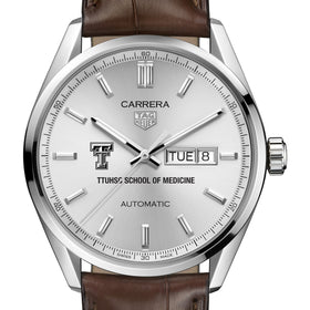 TTUHSC SOM Men's TAG Heuer Automatic Day/Date Carrera with Silver Dial Shot #1