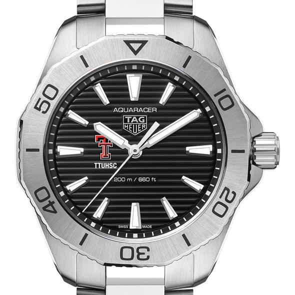 TTUHSC SOM Men&#39;s TAG Heuer Steel Aquaracer with Black Dial Shot #1