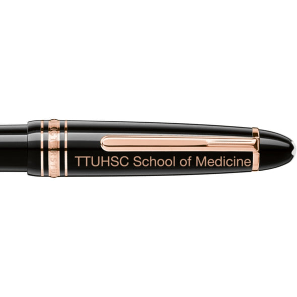 TTUHSC SOM Montblanc Meisterstück LeGrand Ballpoint Pen in Red Gold Shot #2