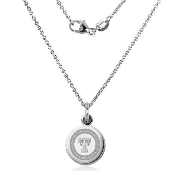 TTUHSC SOM Necklace with Charm in Sterling Silver Shot #2