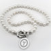 TTUHSC SOM Pearl Necklace with Sterling Silver Charm