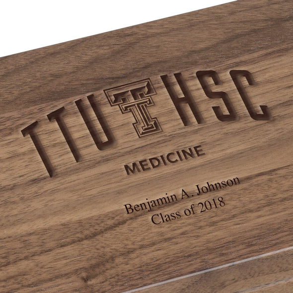 TTUHSC SOM Solid Walnut Desk Box Shot #2