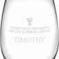 TTUHSC SOM Stemless Wine Glasses Made in the USA - Set of 2 Shot #3