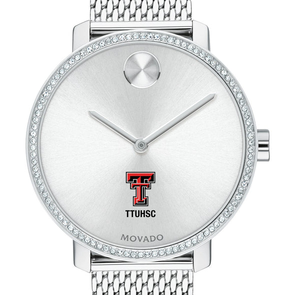 TTUHSC SOM Women&#39;s Movado Bold with Crystal Bezel &amp; Mesh Bracelet Shot #1