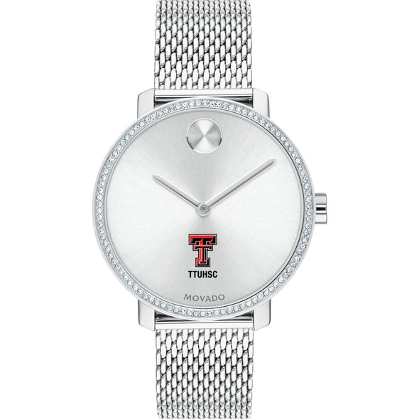 TTUHSC SOM Women&#39;s Movado Bold with Crystal Bezel &amp; Mesh Bracelet Shot #2