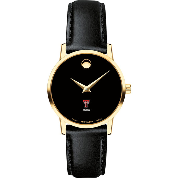 TTUHSC SOM Women&#39;s Movado Gold Museum Classic Leather Shot #2