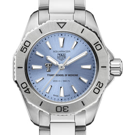 TTUHSC SOM Women&#39;s TAG Heuer Steel Aquaracer with Blue Sunray Dial Shot #1