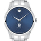 Tuck Men's Movado Collection Stainless Steel Watch with Blue Dial Shot #1