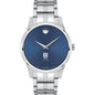 Tuck Men's Movado Collection Stainless Steel Watch with Blue Dial Shot #2