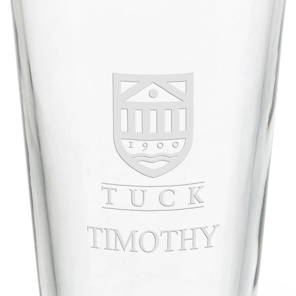 Tuck School of Business 16 oz Pint Glass Shot #3