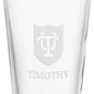 Tulane University 16 oz Pint Glass Shot #3