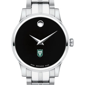 Tulane Women&#39;s Movado Stainless Steel Watch with Black Dial Shot #1