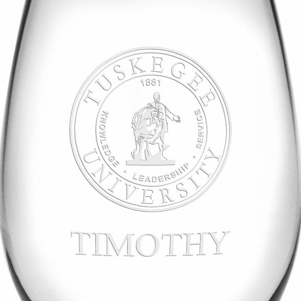 Tuskegee Stemless Wine Glasses Made in the USA Shot #3