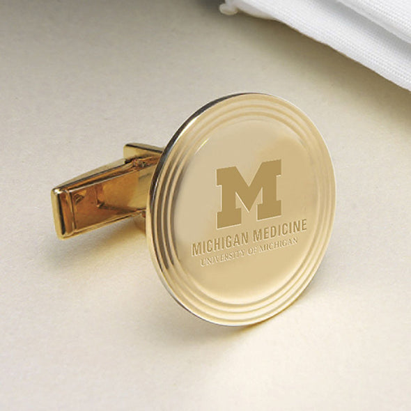 U-M Medical School 14K Gold Cufflinks Shot #2