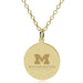 U-M Medical School 14K Gold Pendant & Chain