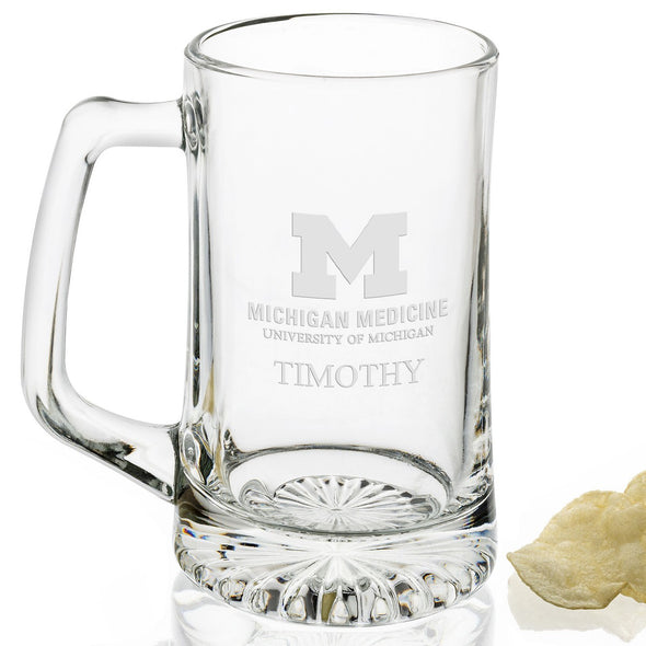 U-M Medical School 25 oz Beer Mug Shot #2