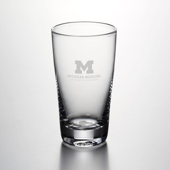 U-M Medical School Ascutney Pint Glass by Simon Pearce Shot #1