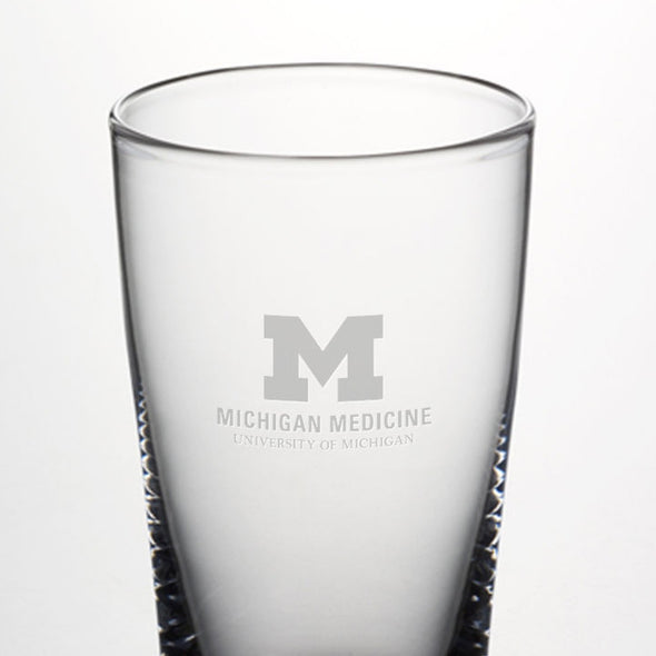 U-M Medical School Ascutney Pint Glass by Simon Pearce Shot #2